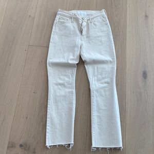 Mother, cream denim, worn once, 26